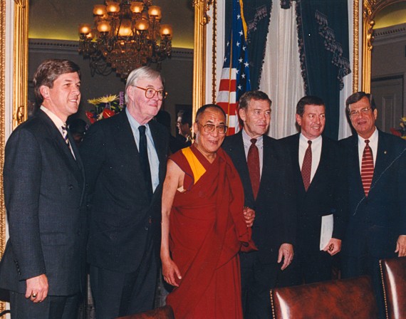 US Senators welcome His Holiness the Dalai Lama, 1996